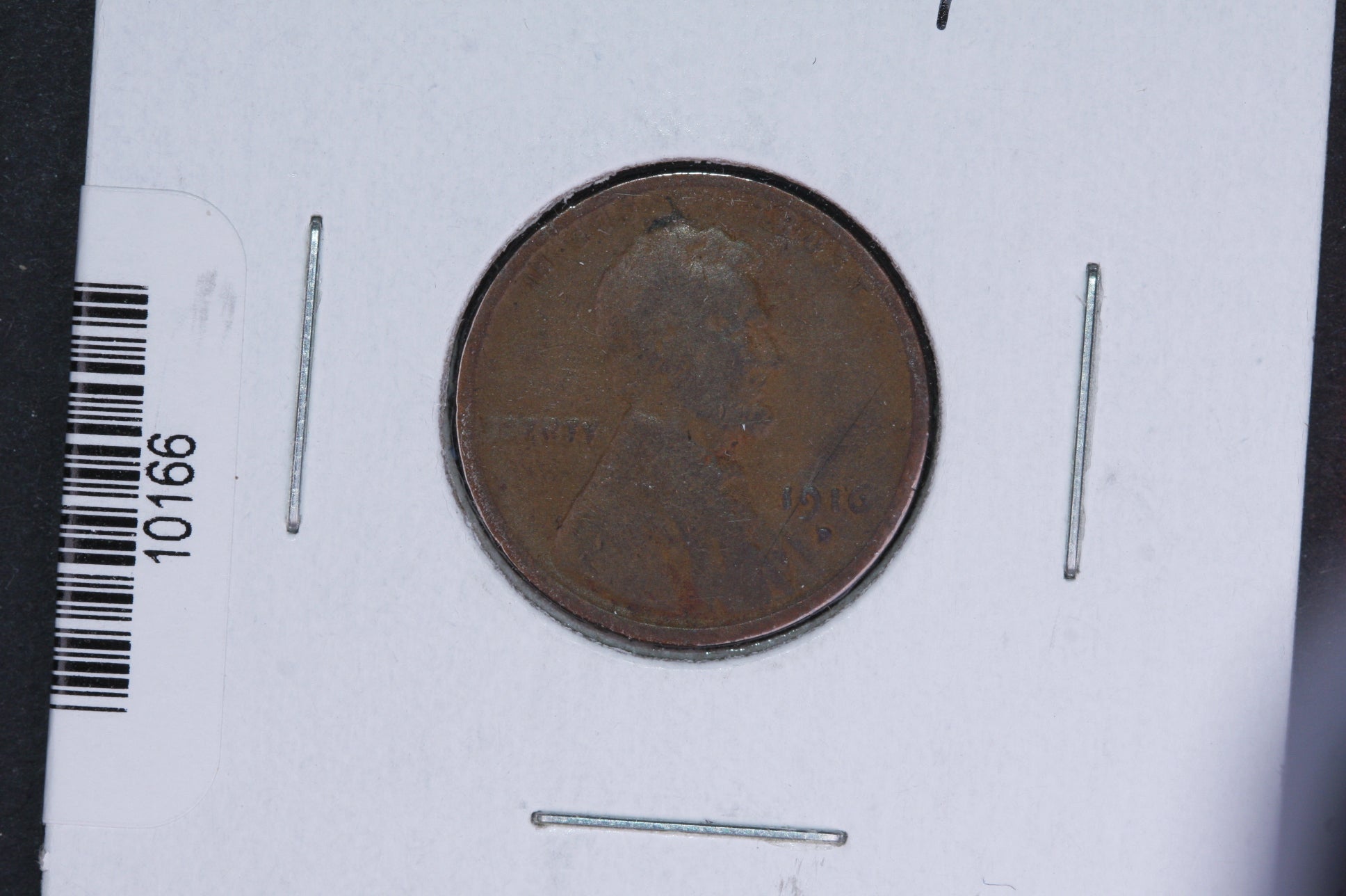 1916-D Lincoln Wheat Small Cent.  Affordable Collectible Coin. Store # 10166