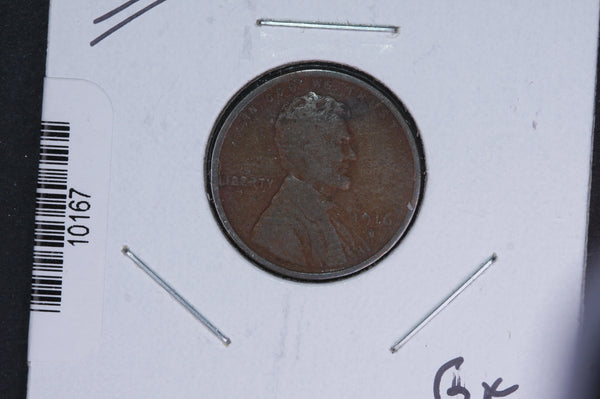 1916-D Lincoln Wheat Small Cent.  Affordable Collectible Coin. Store # 10167