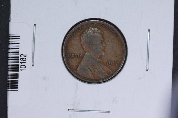 1917 Lincoln Wheat Small Cent.  Affordable Collectible Coin. Store # 10182