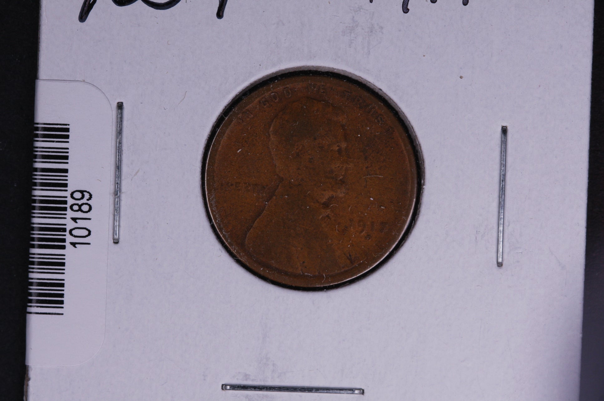 1917-D Lincoln Wheat Small Cent.  Affordable Collectible Coin. Store # 10189