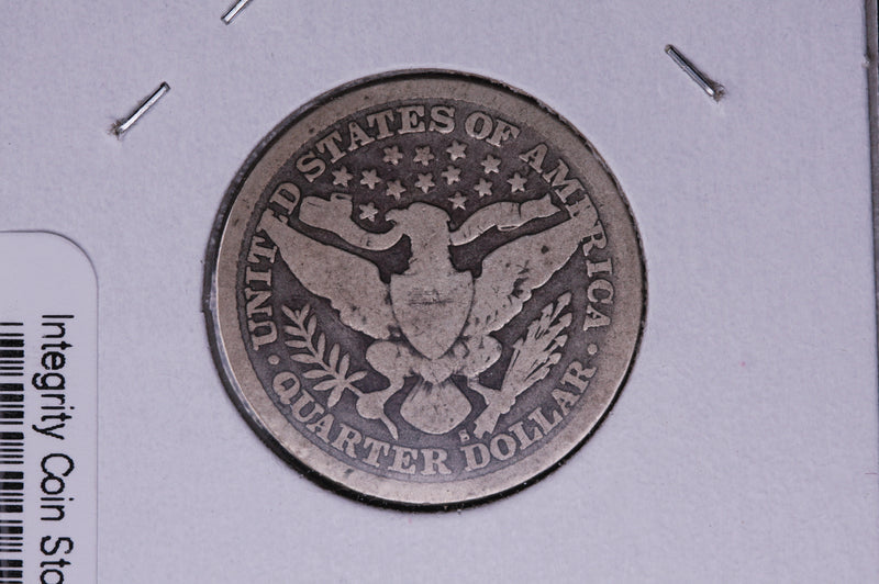 1897-S Barber Quarter.  Average Circulated Coin.  Store