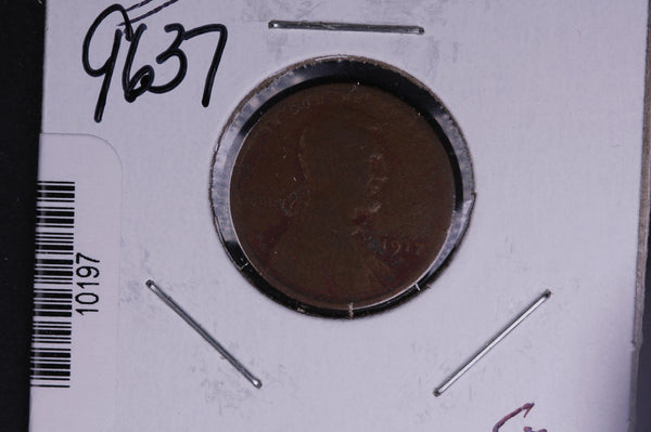1917-D Lincoln Wheat Small Cent.  Affordable Collectible Coin. Store # 10197
