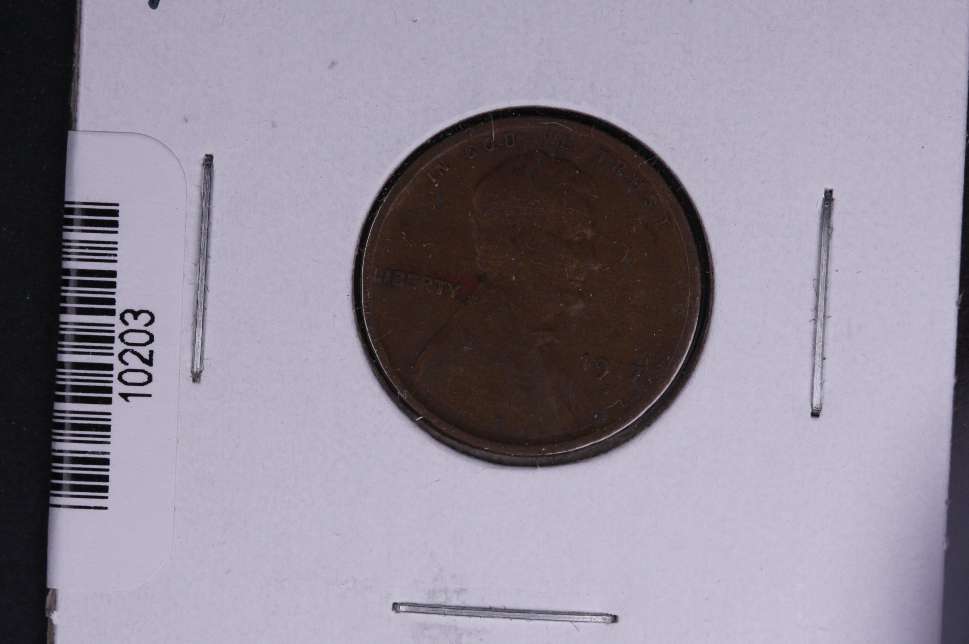 1917-S Lincoln Wheat Small Cent.  Affordable Collectible Coin. Store # 10203