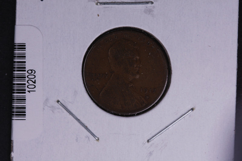 1917-S Lincoln Wheat Small Cent.  Affordable Collectible Coin. Store