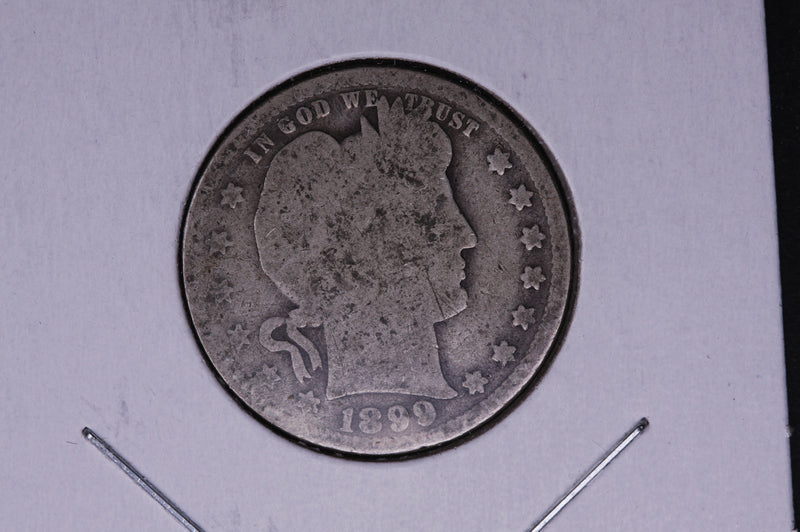 1899-O Barber Quarter.  Average Circulated Coin.  Store
