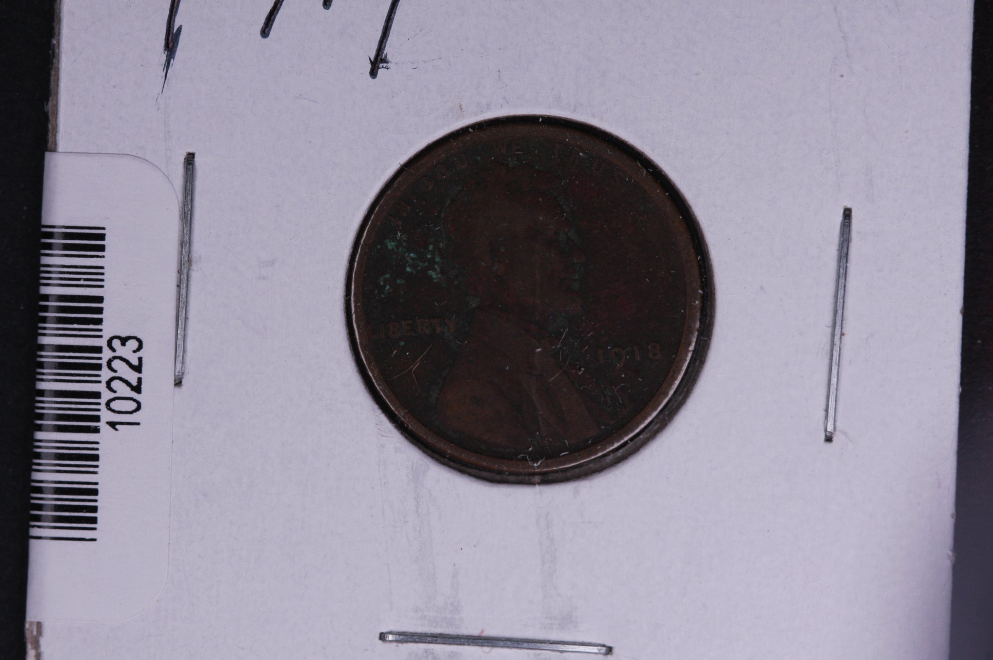 1918 Lincoln Wheat Small Cent.  Affordable Collectible Coin. Store # 10223