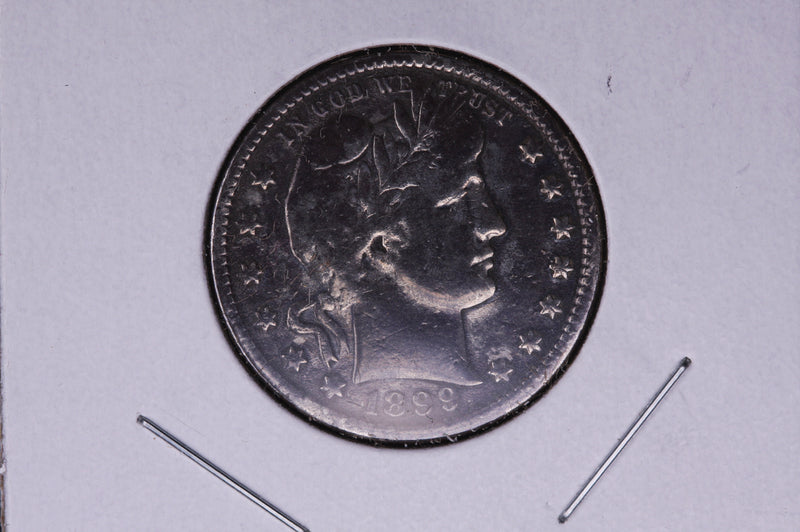 1899-S Barber Quarter.  Average Circulated Coin.  Store