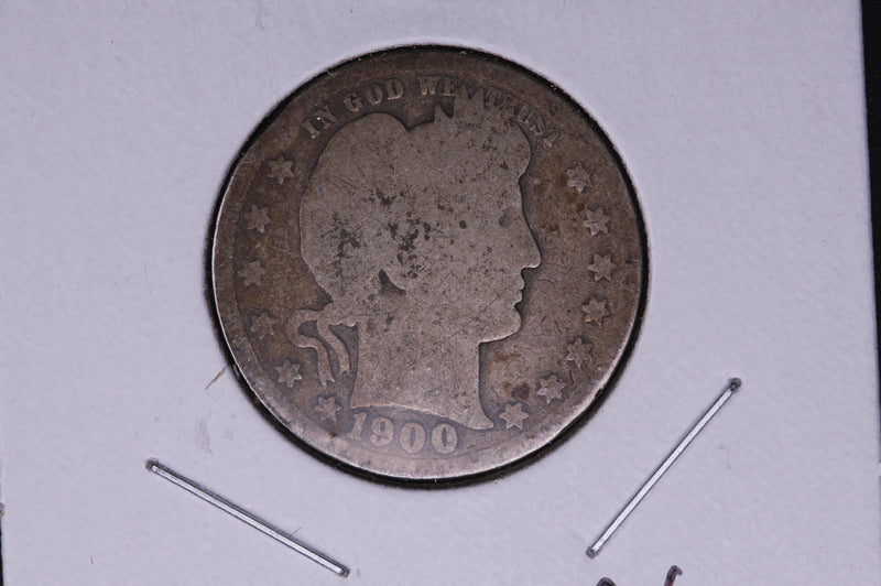 1900 Barber Quarter.  Average Circulated Coin.  Store