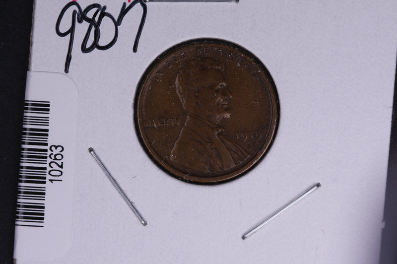 1919-S Lincoln Wheat Small Cent.  Affordable Collectible Coin. Store
