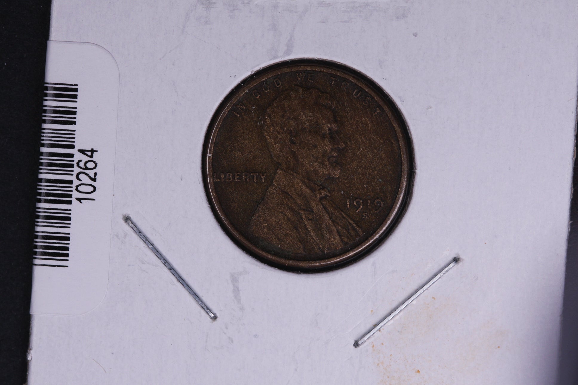 1919-S Lincoln Wheat Small Cent.  Affordable Collectible Coin. Store # 10264