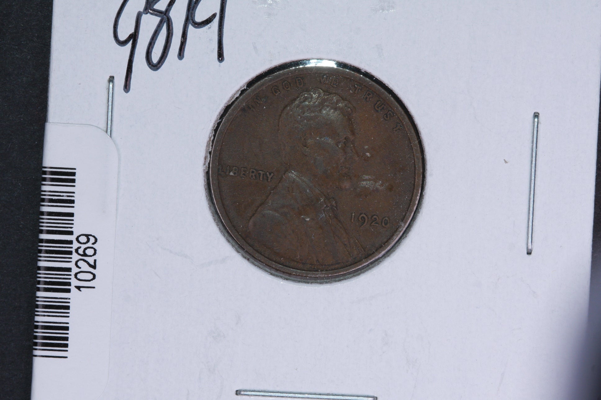 1920 Lincoln Wheat Small Cent.  Affordable Collectible Coin. Store # 10269