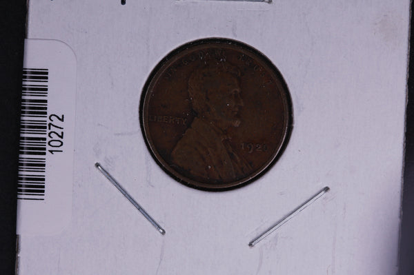 1920 Lincoln Wheat Small Cent.  Affordable Collectible Coin. Store # 10272