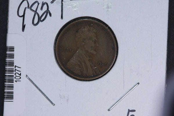 1920-D Lincoln Wheat Small Cent.  Affordable Collectible Coin. Store # 10277