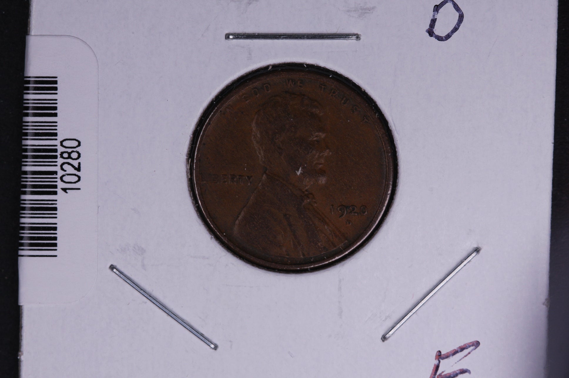 1920-D Lincoln Wheat Small Cent.  Affordable Collectible Coin. Store # 10280