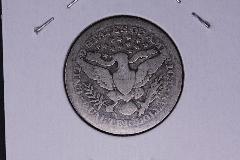 1907 Barber Quarter.  Average Circulated Coin.  Store