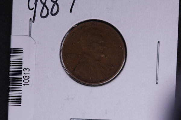 1921-S Lincoln Wheat Small Cent.  Affordable Collectible Coin. Store # 10313
