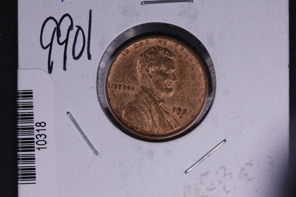 1921-S Lincoln Wheat Small Cent.  Affordable Collectible Coin. Store # 10318
