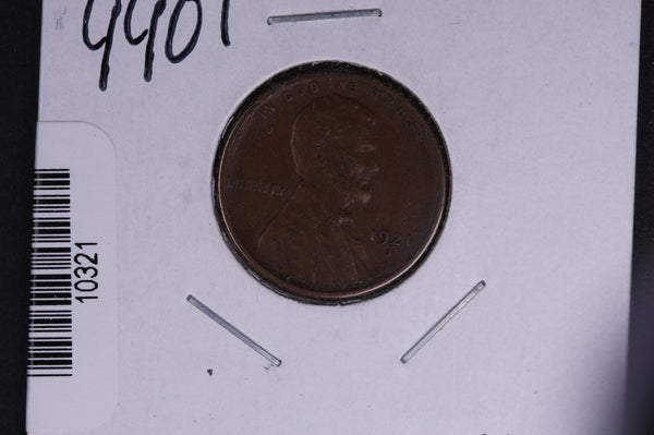 1921-S Lincoln Wheat Small Cent.  Affordable Collectible Coin. Store # 10321