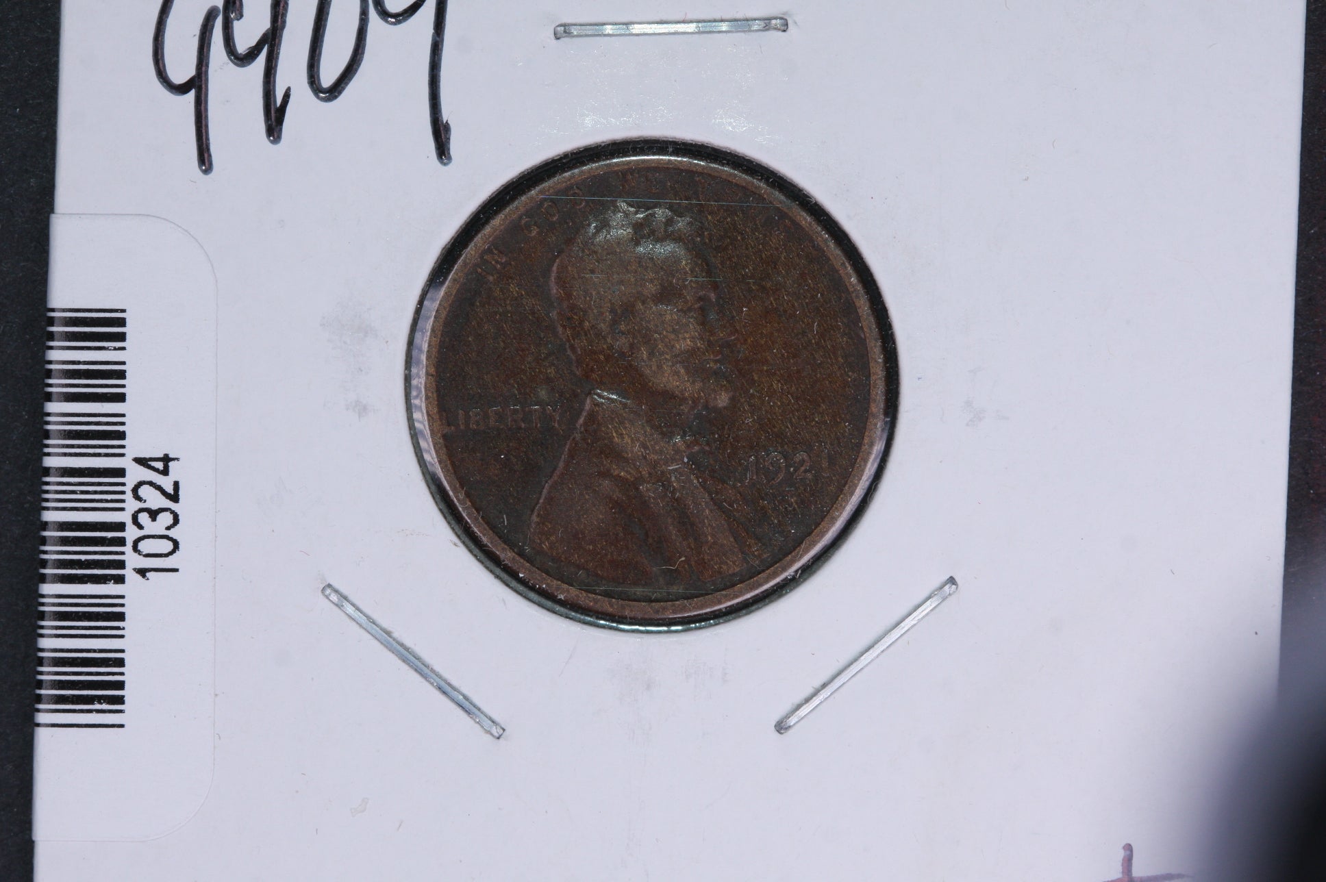 1921-S Lincoln Wheat Small Cent.  Affordable Collectible Coin. Store # 10324