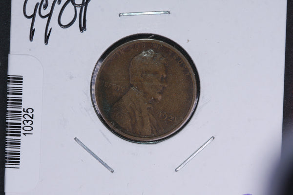 1921-S Lincoln Wheat Small Cent.  Affordable Collectible Coin. Store # 10325