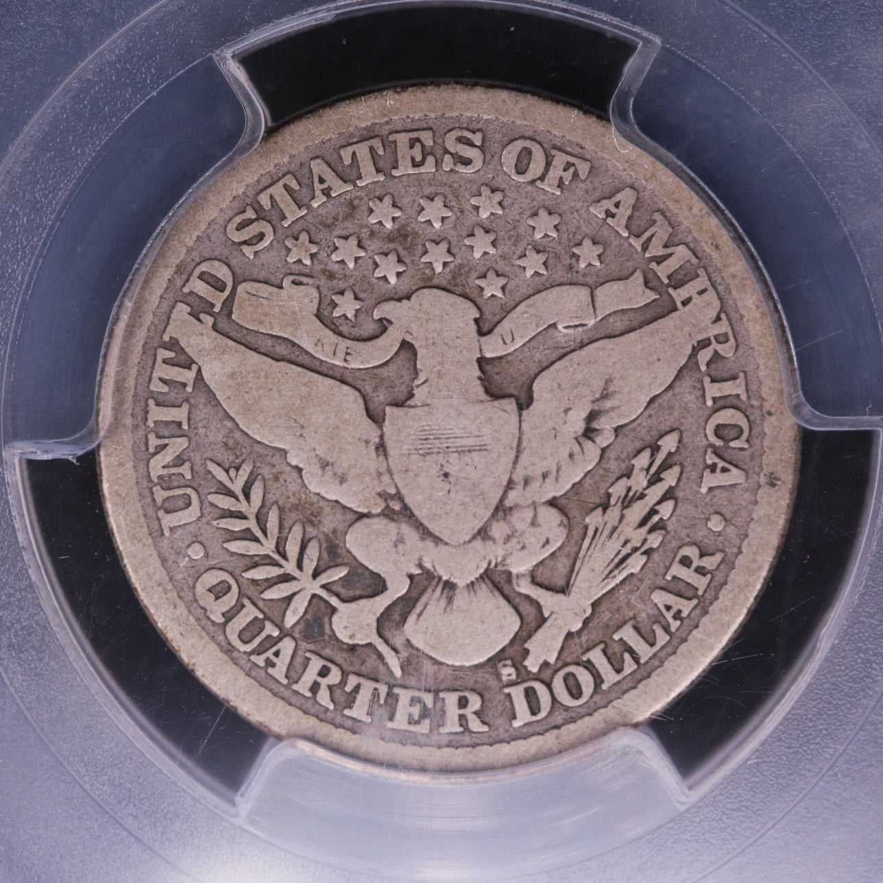 1897-S Barber Silver Quarter. Harder Date. PCGS G04. Store #QR1445