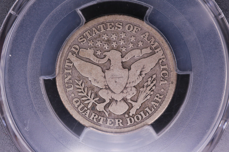 1897-S Barber Silver Quarter. Harder Date. PCGS G04. Store