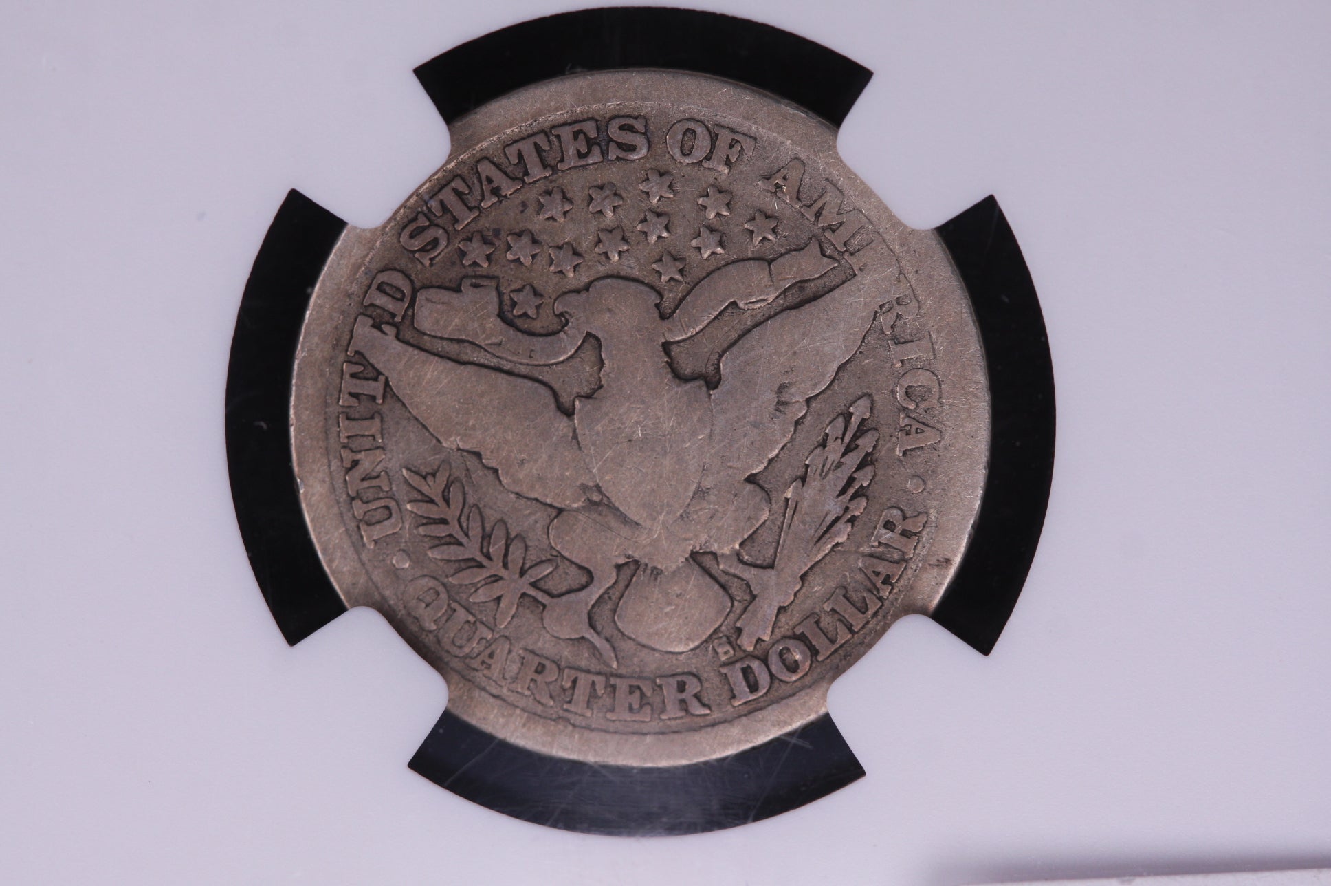 1897-S Barber Silver Quarter. Harder Date. NGC G04. Store #05487
