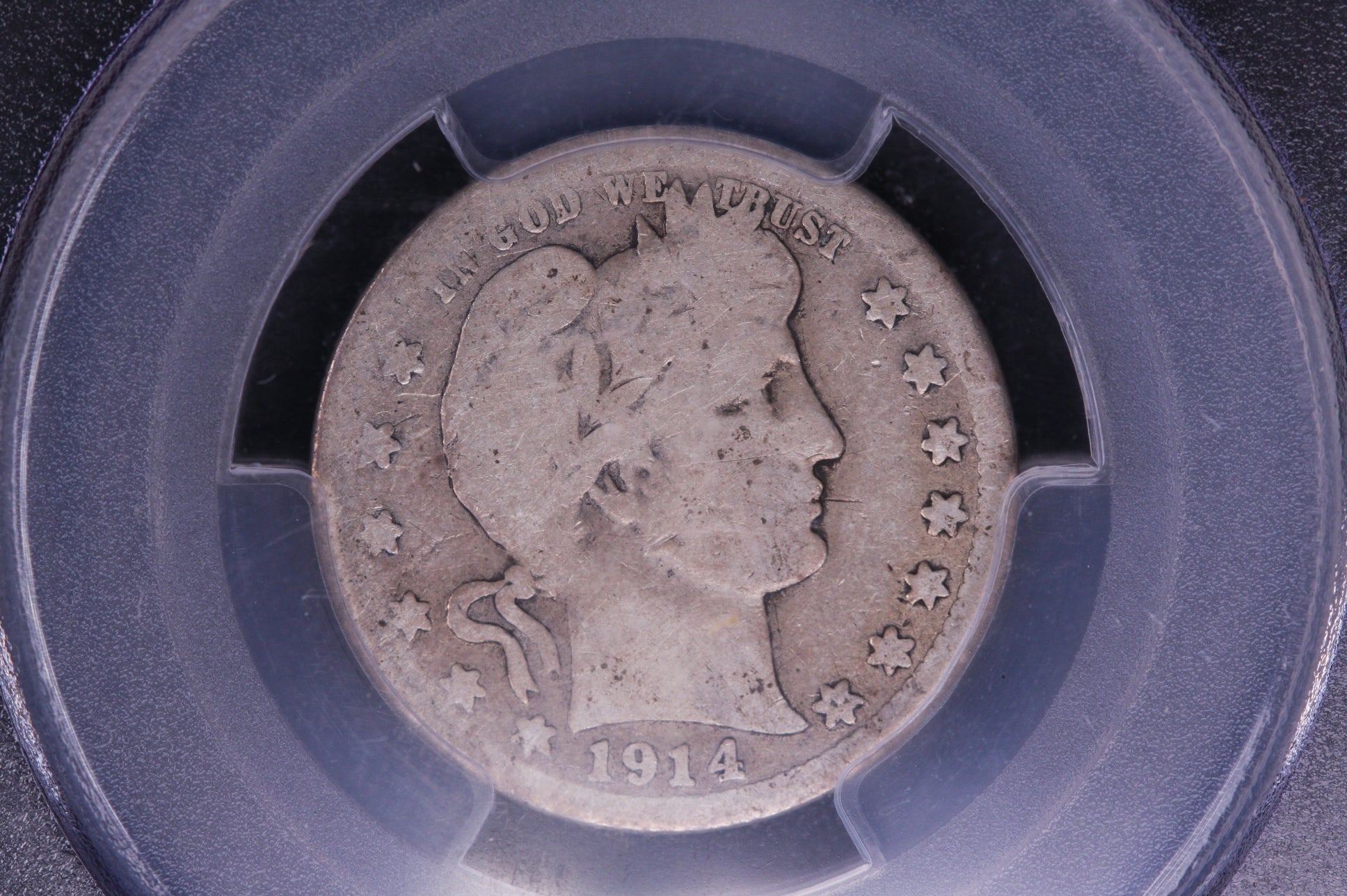 1914-S Barber Quarter, PCGS Graded, AG-03, Store #05493