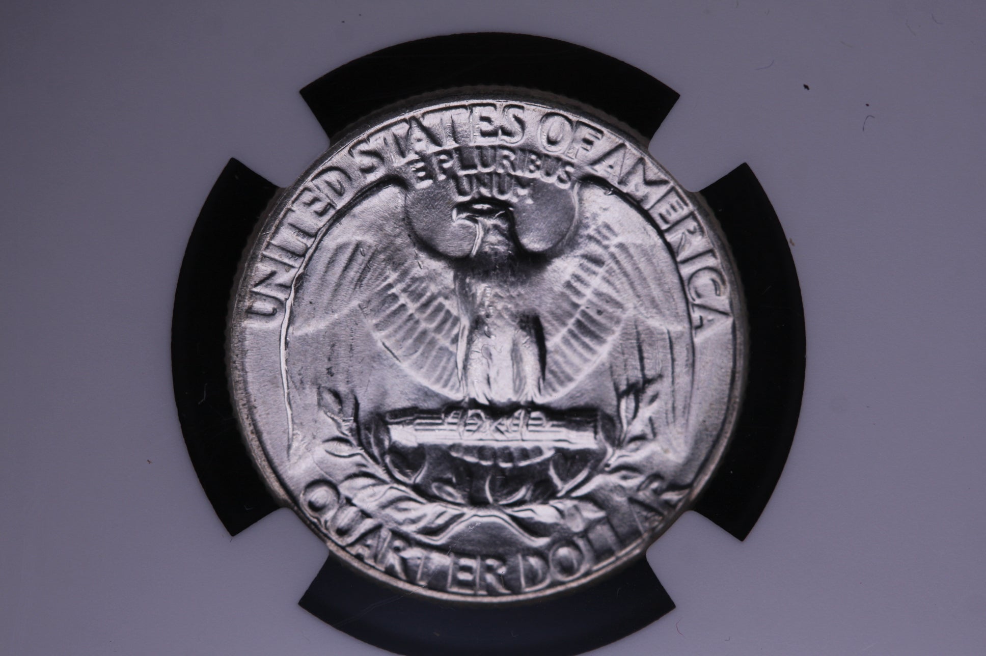 1955 Washington Silver Quarter, Shinning 'Blast White', Store #05507