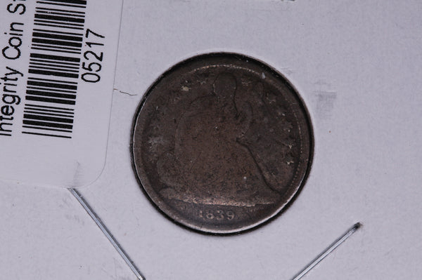 1839-O Seated Liberty Silver Dime, Large O. Store #05217