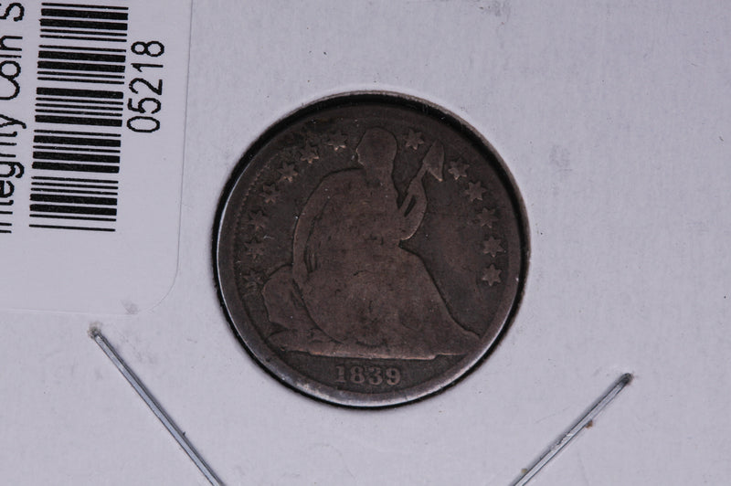1839-O Seated Liberty Silver Dime, Large O. Store