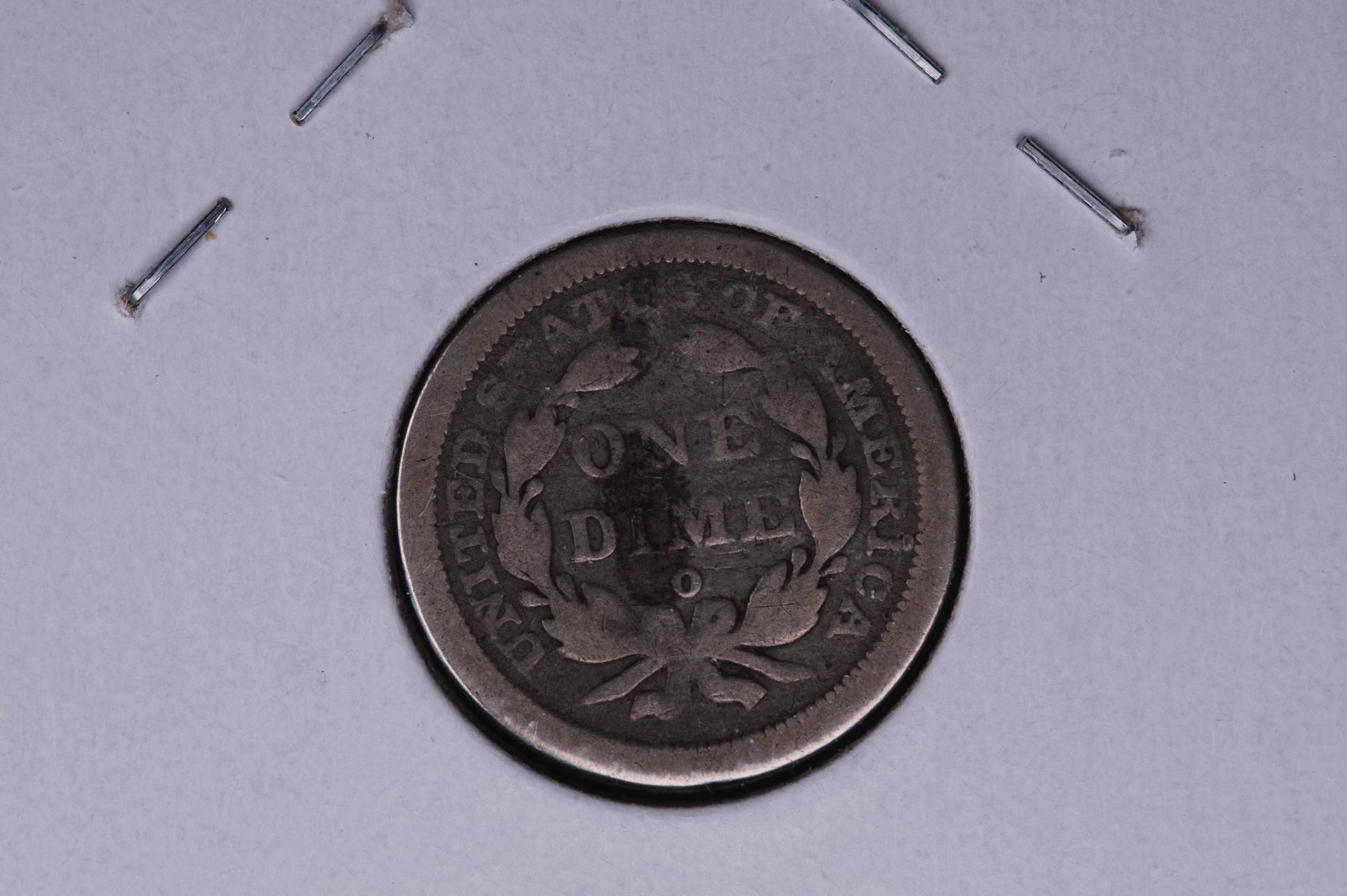 1842-O Seated Liberty Silver Dime, Average Circulated Coin. Store #05227