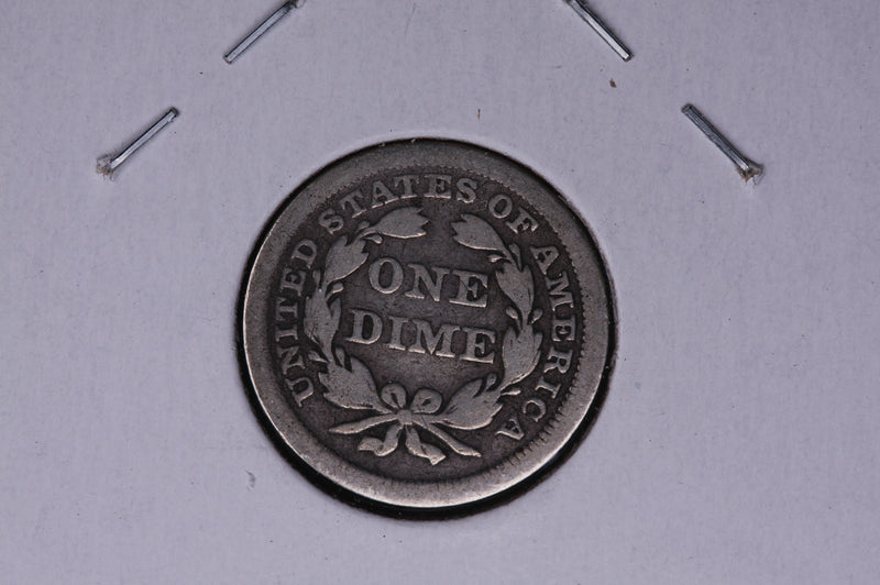 1853 Seated Liberty Silver Dime, with Arrows.  Store