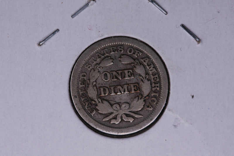 1853 Seated Liberty Silver Dime, with Arrows.  Store