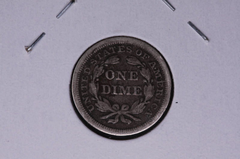 1853 Seated Liberty Silver Dime, With Arrows.  Store