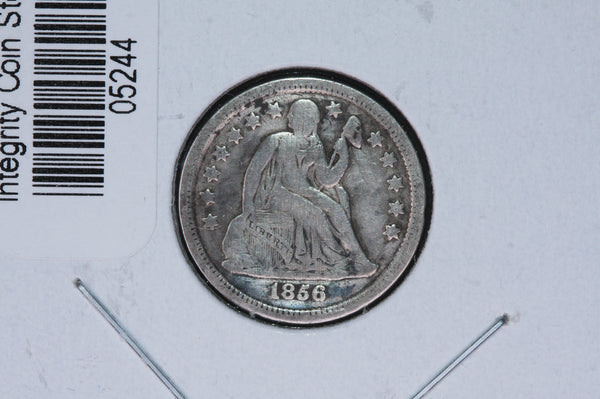 1856 Seated Liberty Silver Dime, Small Date.  Store #05244