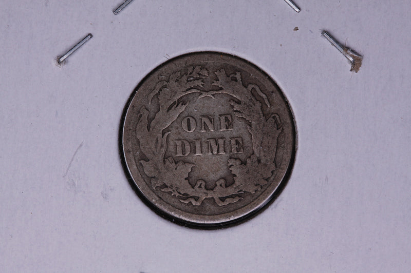 1883 Seated Liberty Silver Dime, Average Circulated Coin.  Store