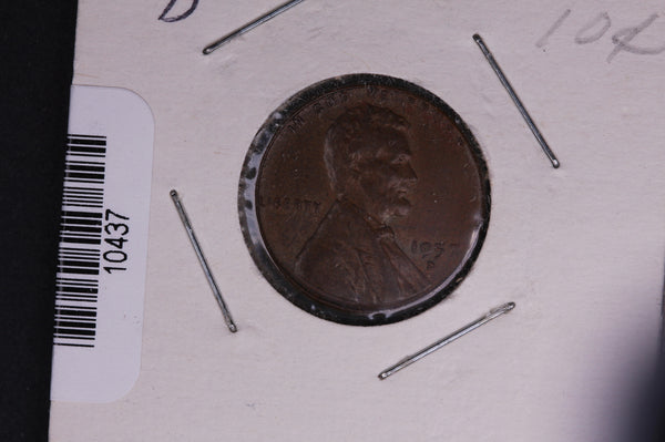 1957-D Lincoln Wheat Small Cent.  Affordable Collectible Coin. Store # 10437