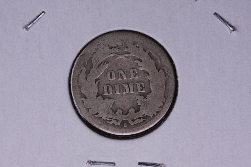 1891-S Seated Liberty Silver Dime, Average Circulated Coin.  Store