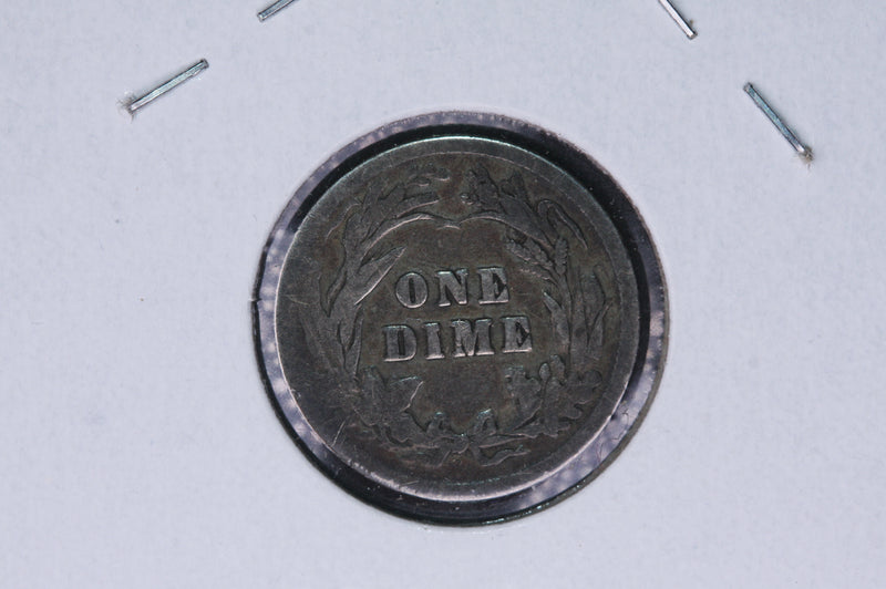 1900 Barber Silver Dime, Average Circulated Coin.  Store