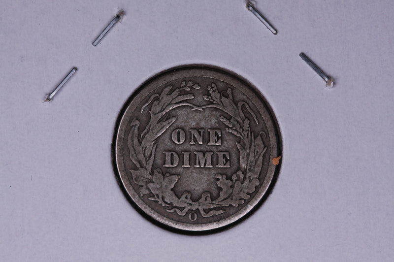 1903-O Barber Silver Dime, Average Circulated Coin.  Store