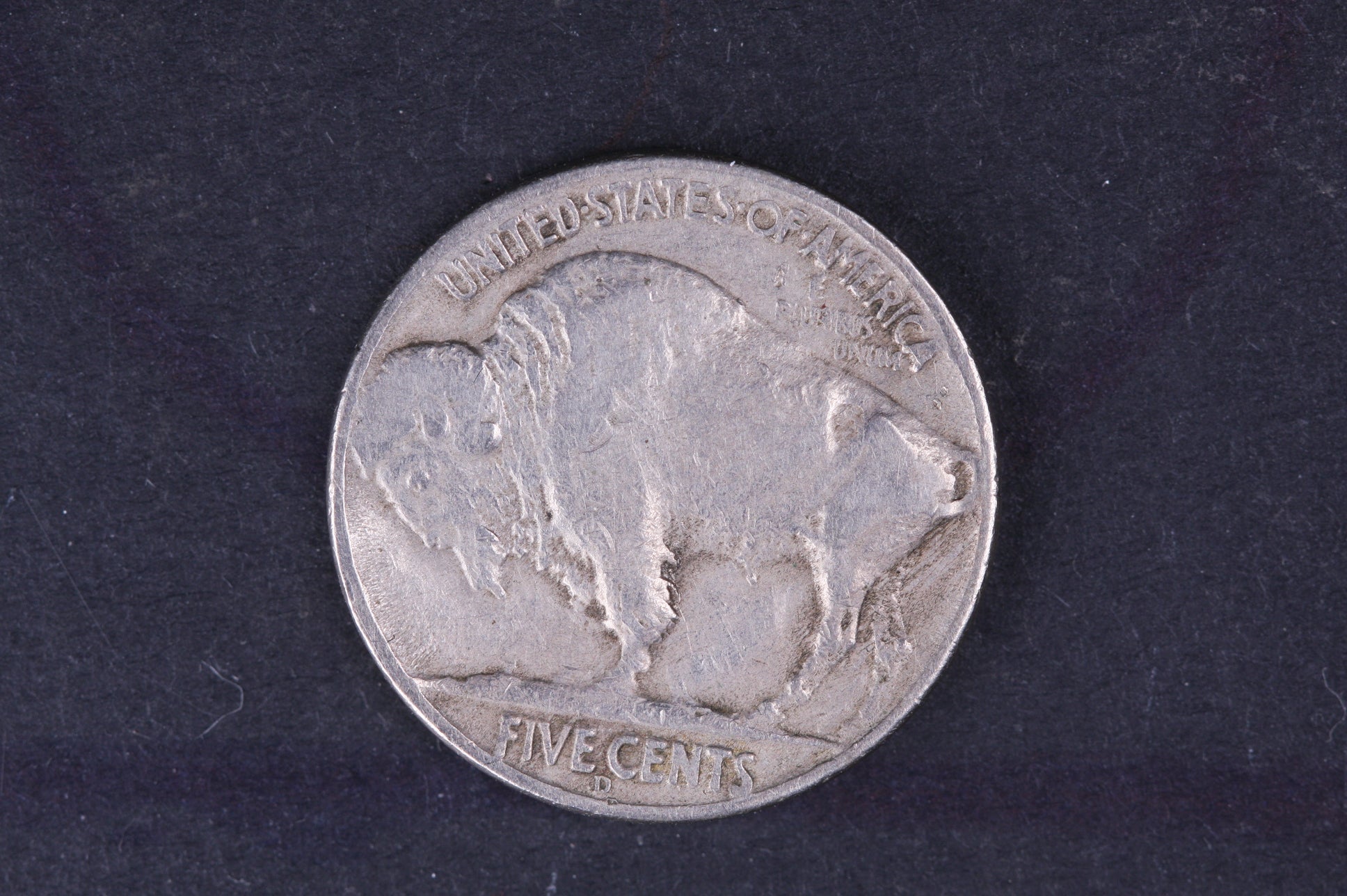 1937-D Buffalo Nickel. "3-Leg", Collectible Mint Error. Store #10482
