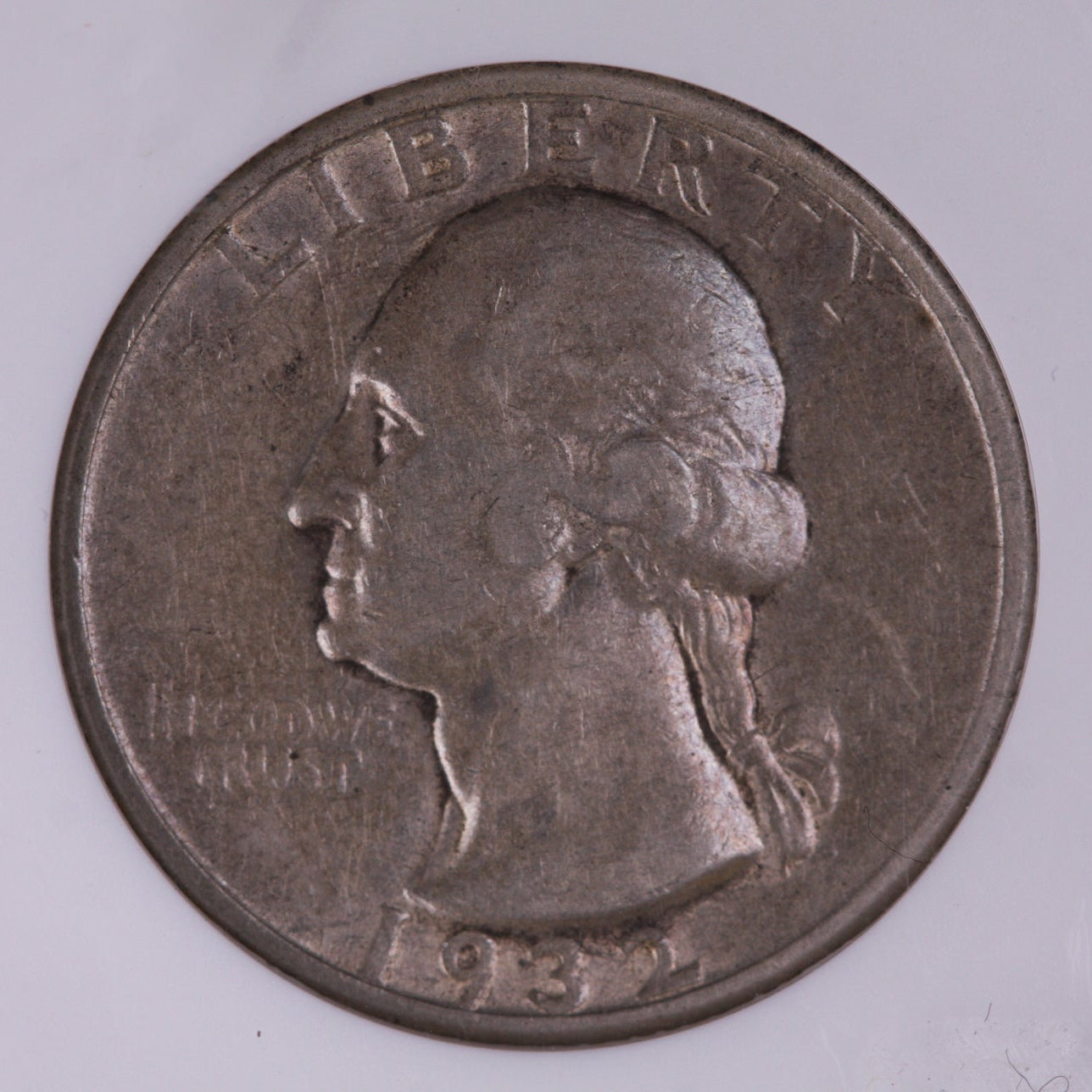 1932-D Washington Silver Quarter, KEY Date Coin, ANACS EF-45., Store #QR1459.