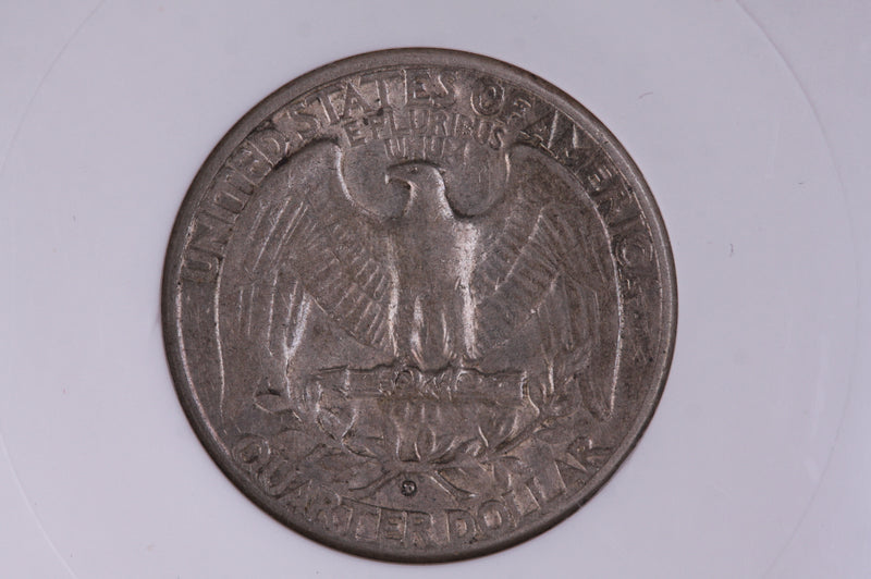 1932-D Washington Silver Quarter, KEY., ANACS EF-45., Store