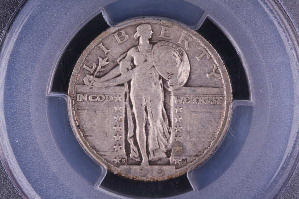 1919-S Standing Liberty Quarter. Choice Eye Appeal. PCGS VF20, Green CAC sticker. Store#10492