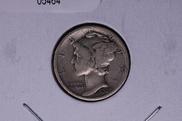 1923 Mercury Silver Dime, Average Circulated Coin.  Store #05464