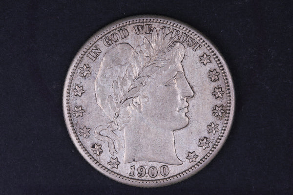 1900-S Barber Half Dollar. Nice About Uncirculated Coin. Store #10500
