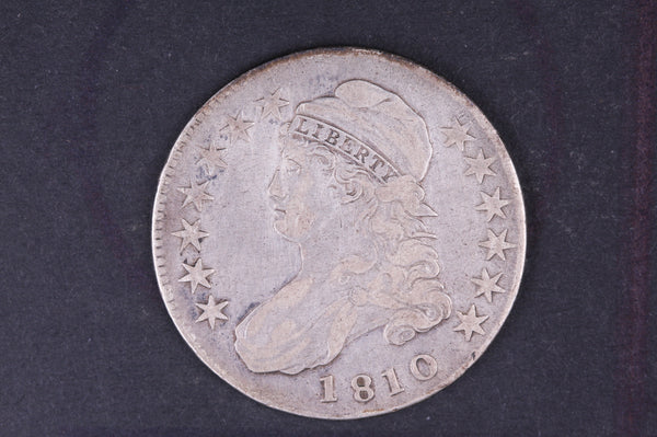 1810 Cap Bust Half Dollar. Very Fine Circulated Coin. Store #10505