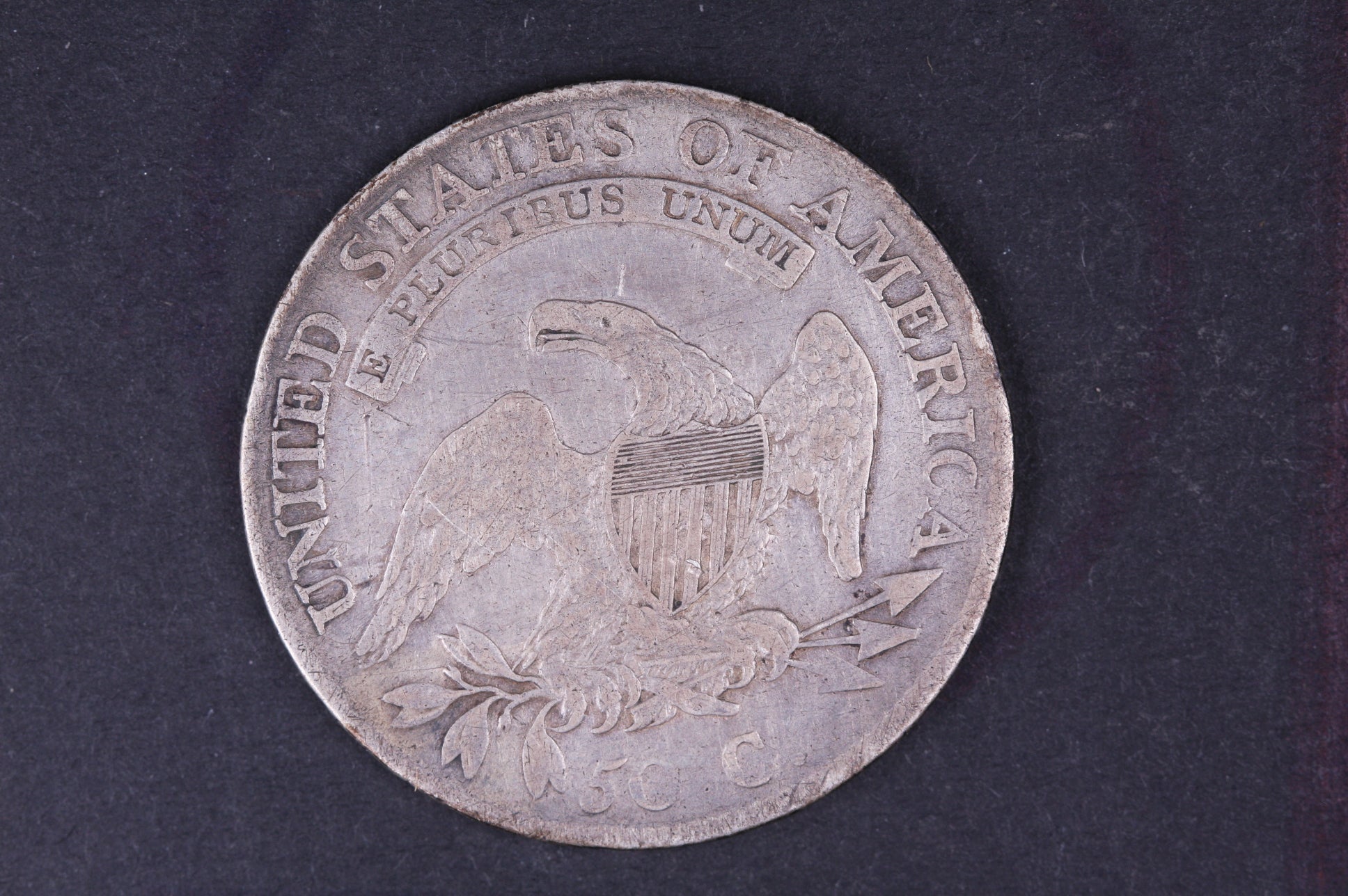 1810 Cap Bust Half Dollar. Very Fine Circulated Coin. Store #10505