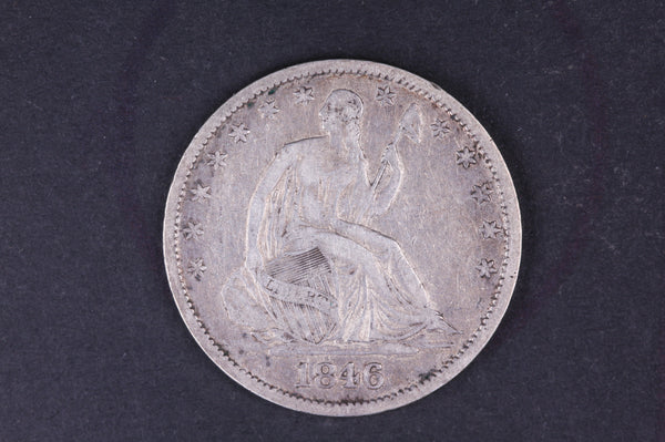 1846-O Seated Liberty Half Dollar. Very Fine Circulated Coin. Store #10508